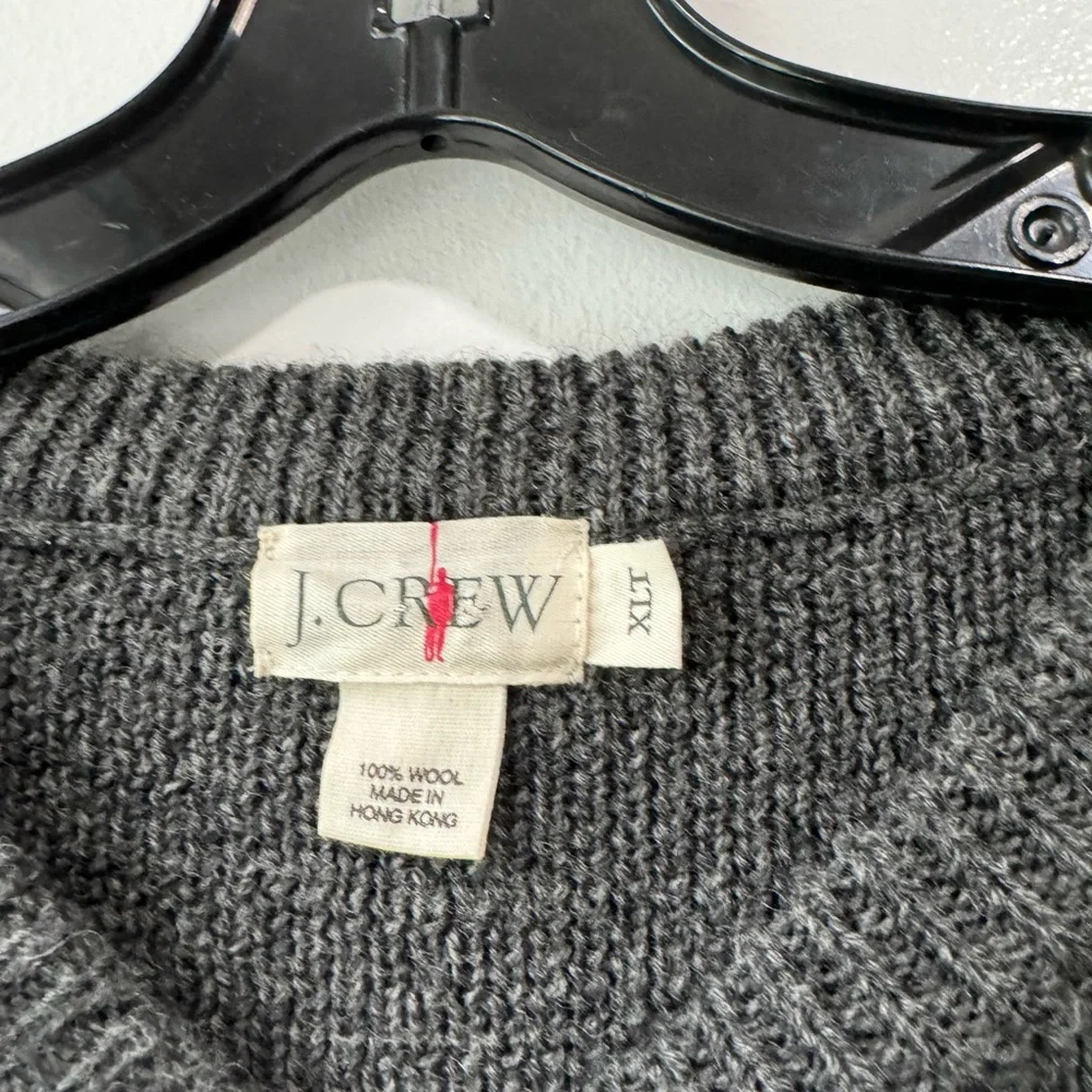 Vintage J Crew Men’s 100% Wool Heavy Chunky Knit Sweater Size XLT